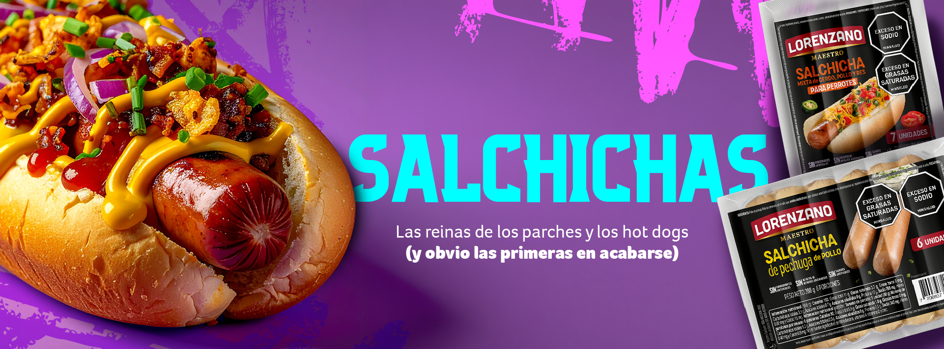 Banner new salchichas Lorenzano