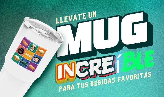 Llévate un hermoso mug para tus bebidas favoritas