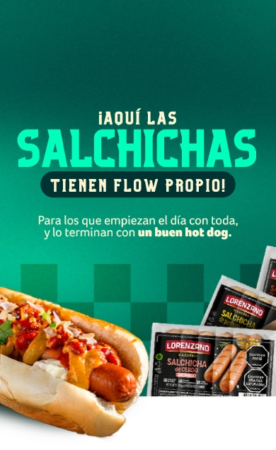Banner new salchichas Lorenzano